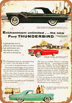 1955 Ford Thunderbird - Metal Sign 3