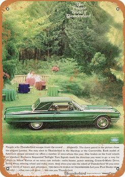 1965 Ford Thunderbird - Metal Sign