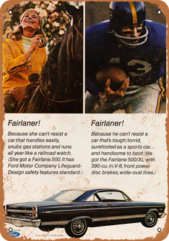 1967 Ford Fairlane 500 XL - Metal Sign
