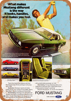1973 Ford Mustang - Metal Sign