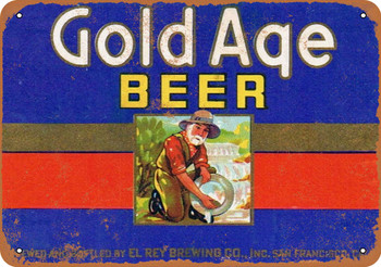 Gold Age Beer - Metal Sign