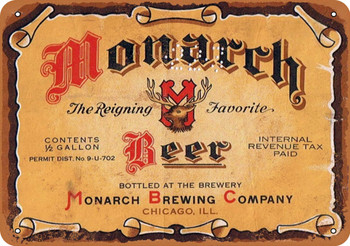Monarchy Beer - Metal Sign