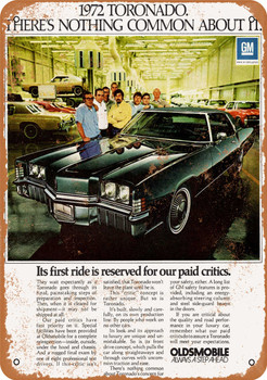 1972 Oldsmobile Toronado - Metal Sign
