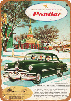 1952 Pontiac Chieftain Sedan - Metal Sign
