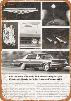 1964 Pontiac GTO - Metal Sign