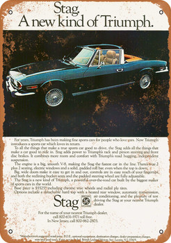 1971 Triumph Stag - Metal Sign