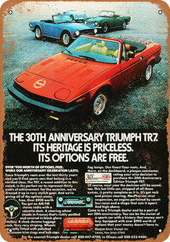 1979 Triumph TR7 30th Anniversary - Metal Sign
