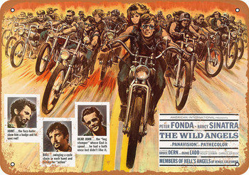 1966 The Wild Angels Movie - Metal Sign