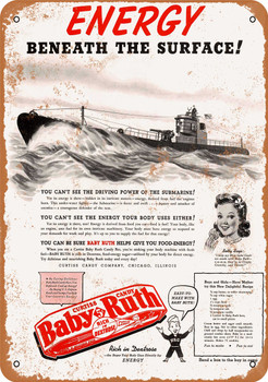 1942 Baby Ruth and Submarines - Metal Sign