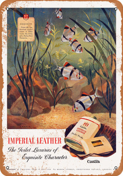 1948 Imperial Leather Toilet Powder - Metal Sign