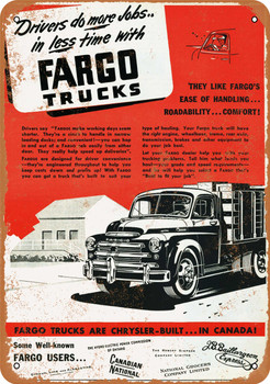 1950 Fargo Trucks - Metal Sign