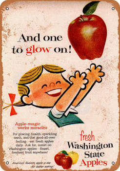 1959 Washington State Apples - Metal Sign