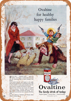 1960 Ovaltine for Happy Families - Metal Sign