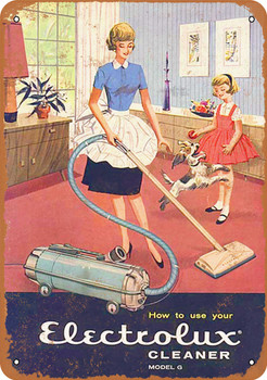 1960 Electrolux Vacuum Cleaners - Metal Sign
