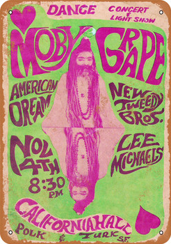 1966 Moby Grape in San Francisco - Metal Sign