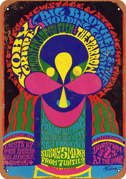 1967 Moby Grape in San Francisco - Metal Sign