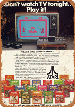 1979 Atari Video Computer System - Metal Sign