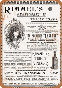 1893 Rimmel's Soaps - Metal Sign