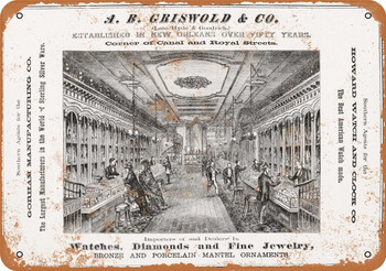 1873 Griswold Sterling Silver Manufacturing - Metal Sign