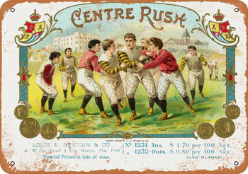 1890 Centre Rush Cigars - Metal Sign