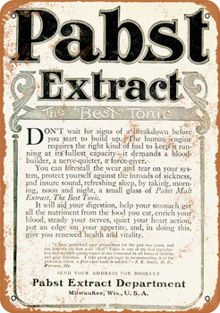 1903 Pabst Extract - Metal Sign