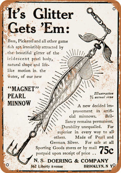 1910 Fishing Tackle - Metal Sign