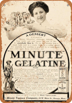 1911 Minute Gelatine - Metal Sign