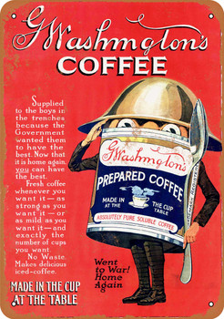 1919 Washington's Coffee - Metal Sign