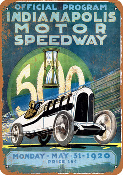 1920 Indianapolis Motor Speedway - Metal Sign