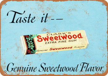 1927 Clark's Sweetwood Gum - Metal Sign 2