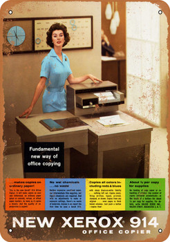 1949 Xerox Office Copiers - Metal Sign