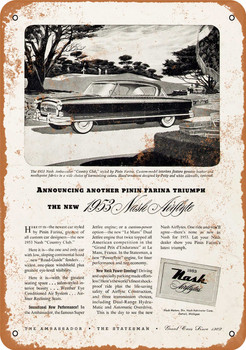1953 Nash Airflyte - Metal Sign
