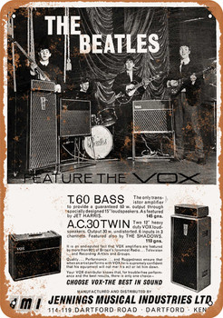 1962 Beatles for VOX - Metal Sign