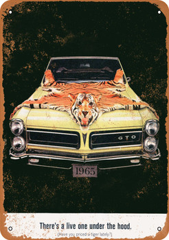 1965 Pontiac GTO Tiger - Metal Sign