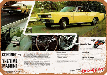 1968 Dodge Coronet R/T - Metal Sign