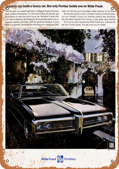 1968 Pontiac Bonneville - Metal Sign