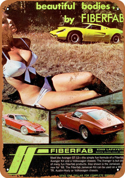 1968 Fiberfab Avenger GT-12 - Metal Sign