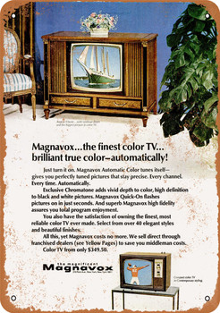 1978 Magnavox Color TVs - Metal Sign