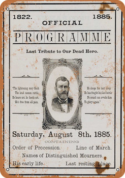 1885 Dedication of Grant's Tomb - Metal Sign 2