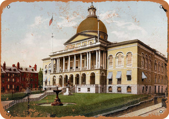 1900 The State House Boston - Metal Sign