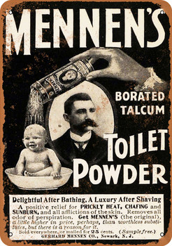 1901 Mennen's Toilet Powder - Metal Sign