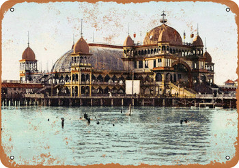 1901 Salt Air Pavilion Salt Lake City - Metal Sign