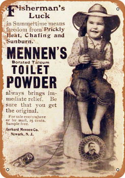 1905 Mennen's Toilet Powder - Metal Sign