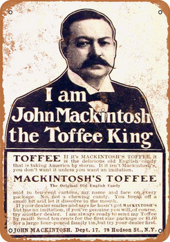 1905 Mackintosh's Toffee Candy - Metal Sign
