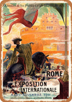 1911 International Exposition Rome - Metal Sign