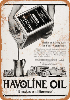 1920 Havoline Oil - Metal Sign