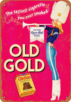 1939 Old Gold Cigarettes - Metal Sign 2