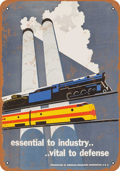 1951 Association of American Railroads - Metal Sign