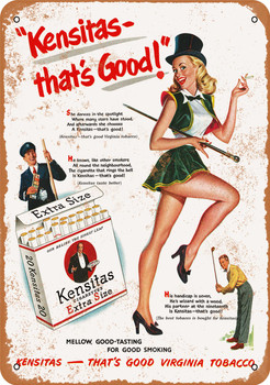 1952 Kensitas Cigarettes - Metal Sign