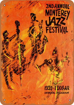 1959 Monterey Jazz Festival - Metal Sign
